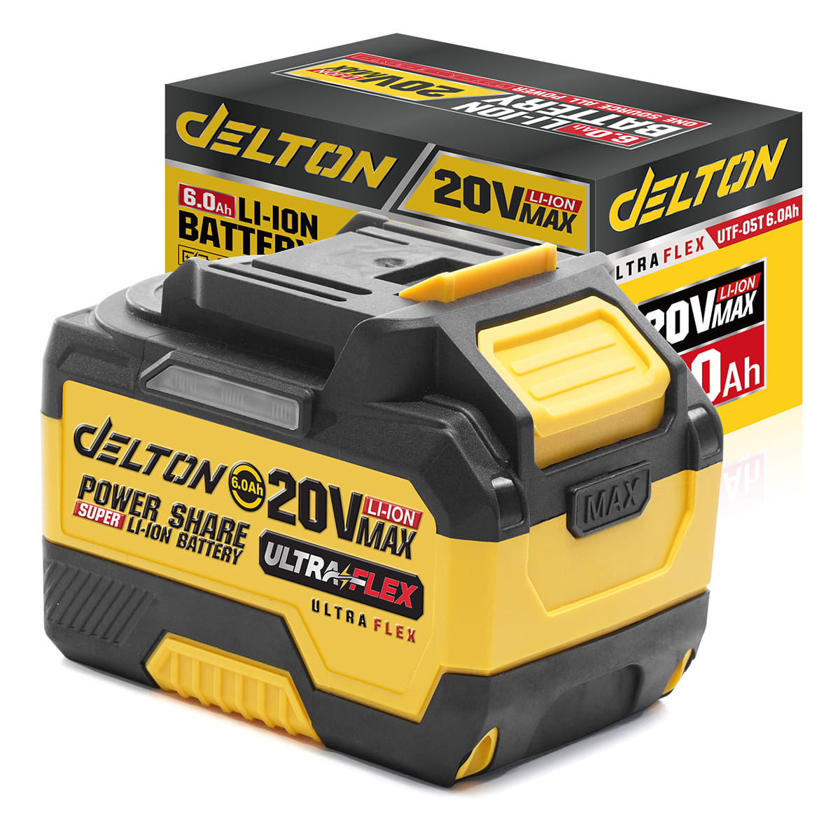 แบตเตอรี่ DELTON ULTRAFLEX 20V 6AH_3